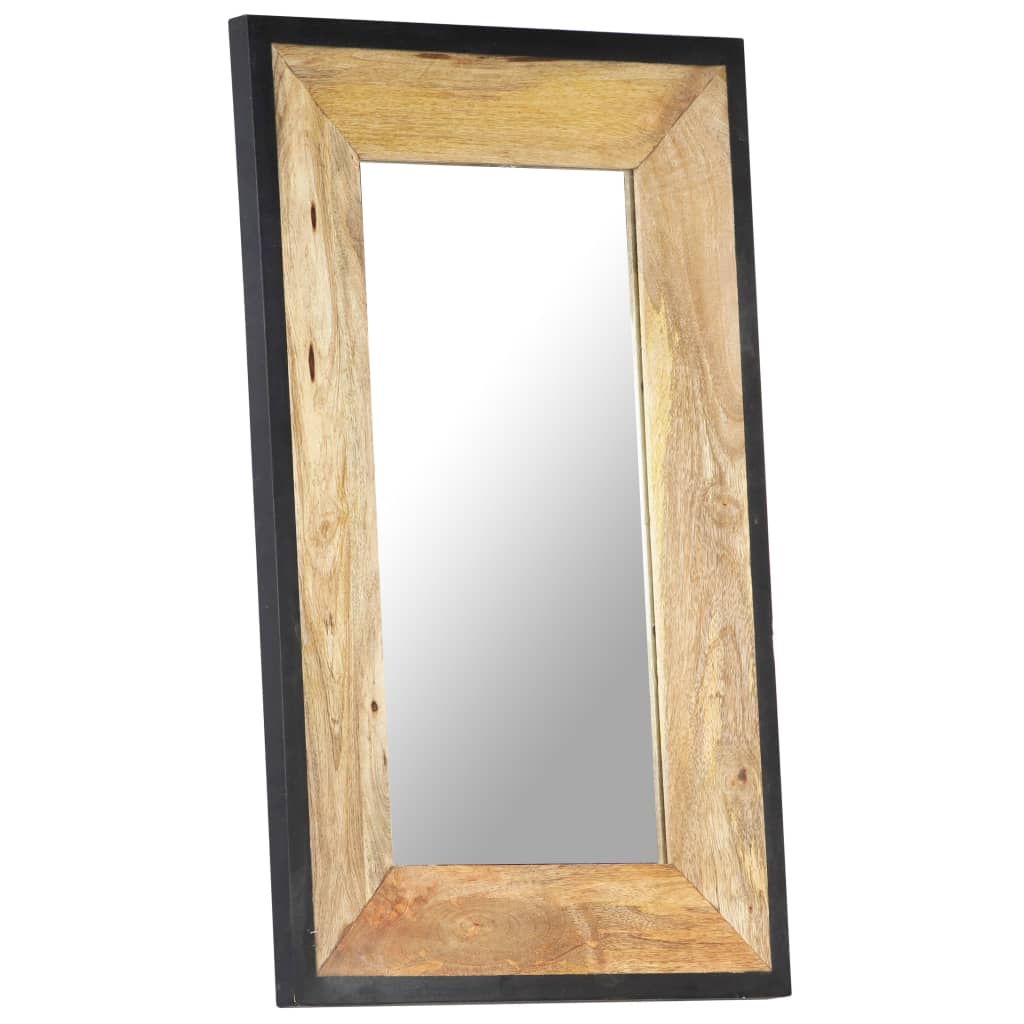 Spiegel 80x50 cm massief mangohout is nu te koop bij PeponiXL, paradijselijk wonen!