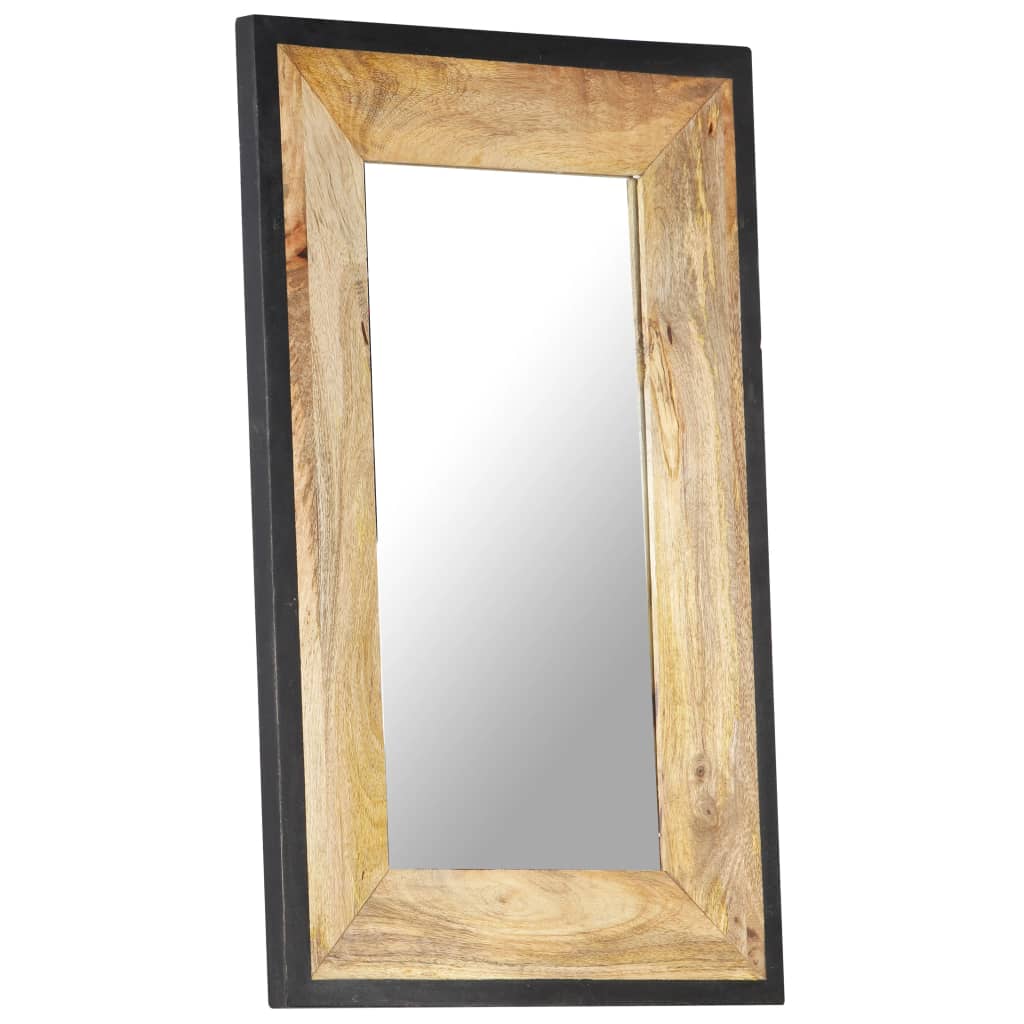 Spiegel 80x50 cm massief mangohout is nu te koop bij PeponiXL, paradijselijk wonen!