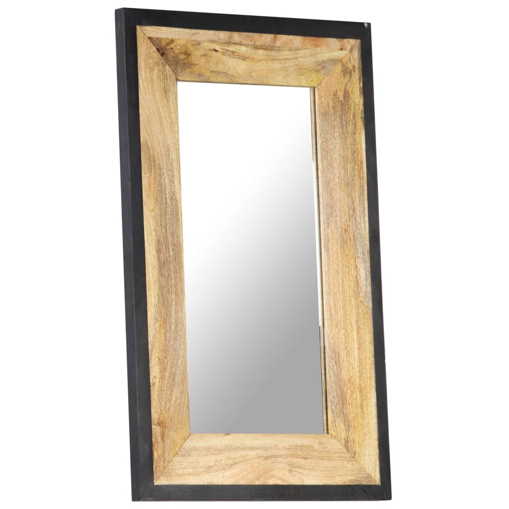 Spiegel 80x50 cm massief mangohout is nu te koop bij PeponiXL, paradijselijk wonen!