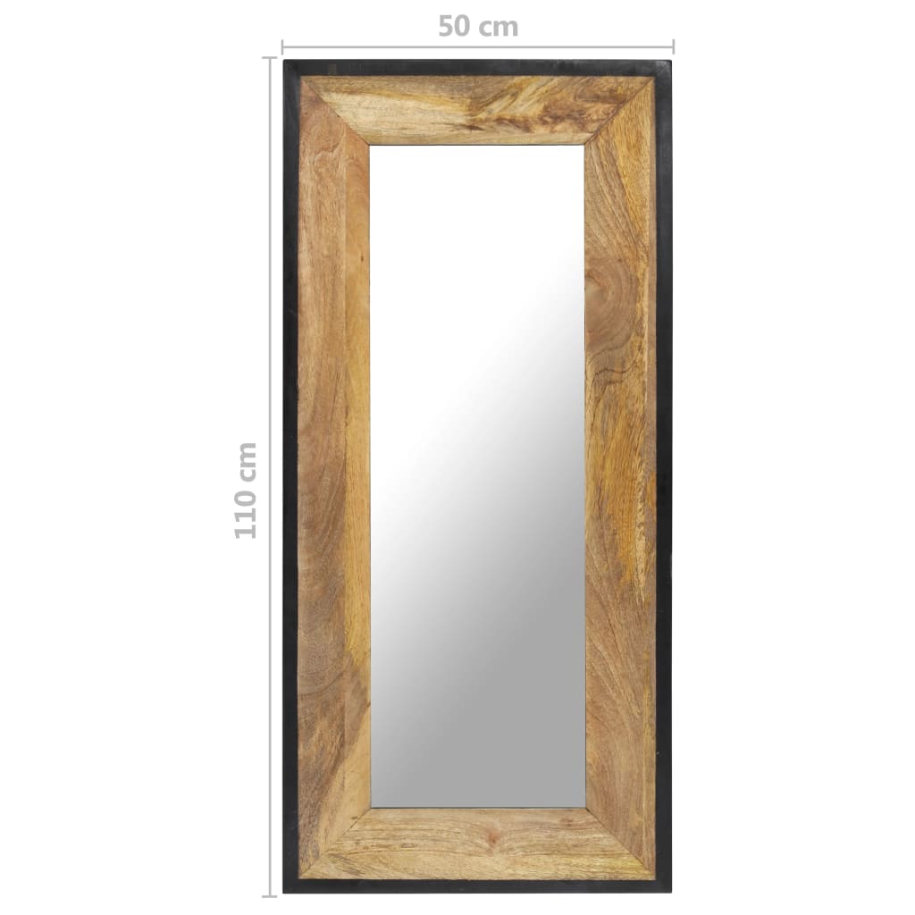 Spiegel 110x50 cm massief mangohout is nu te koop bij PeponiXL, paradijselijk wonen!