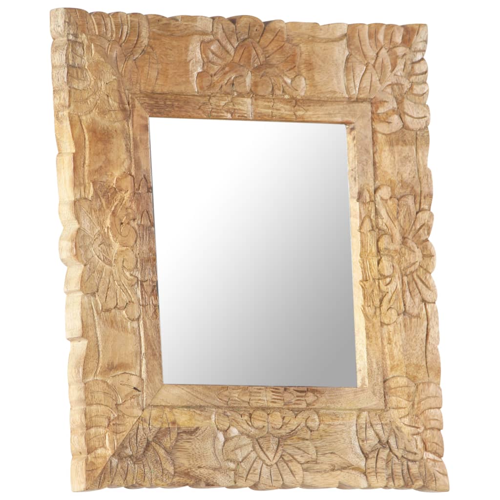 Spiegel 50x50 cm massief mangohout is nu te koop bij PeponiXL, paradijselijk wonen!
