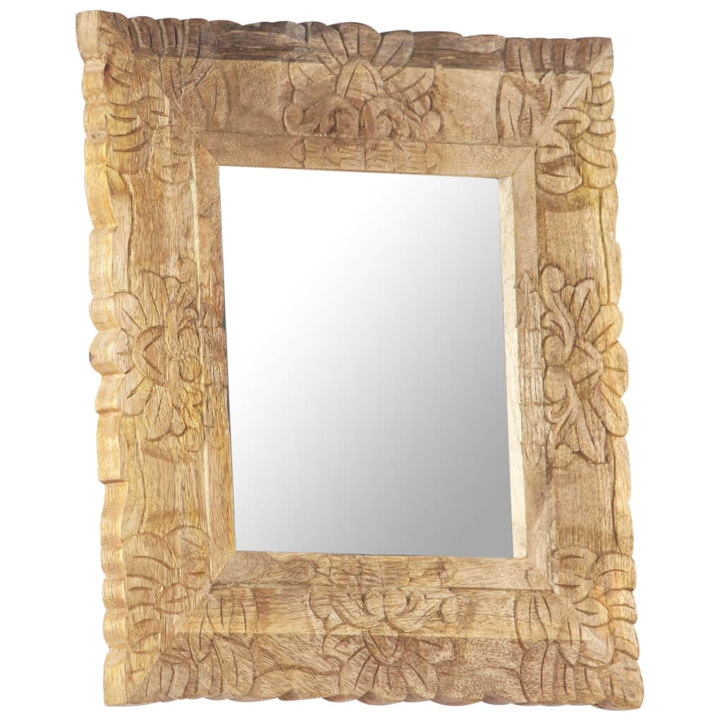 Spiegel 50x50 cm massief mangohout is nu te koop bij PeponiXL, paradijselijk wonen!