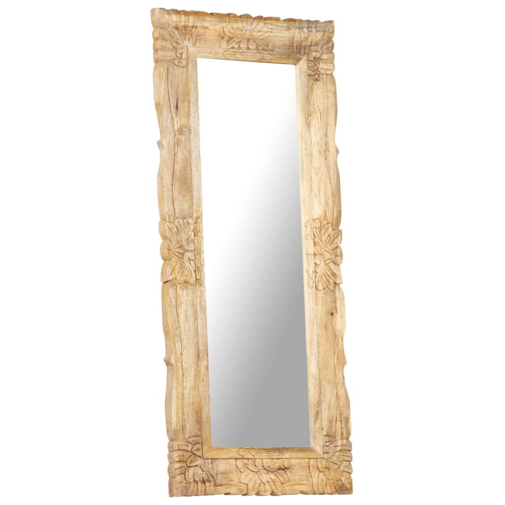 Spiegel 110x50 cm massief mangohout is nu te koop bij PeponiXL, paradijselijk wonen!