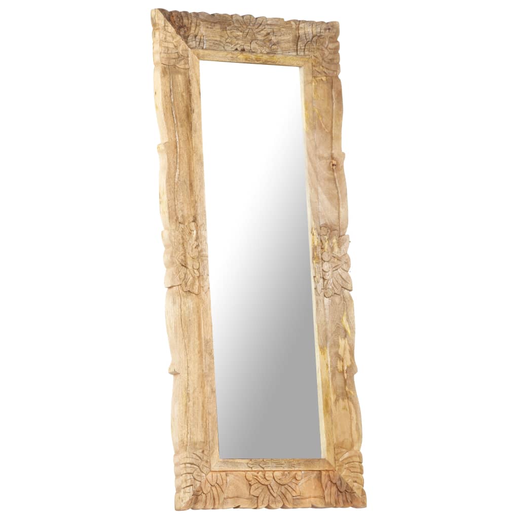 Spiegel 110x50 cm massief mangohout is nu te koop bij PeponiXL, paradijselijk wonen!