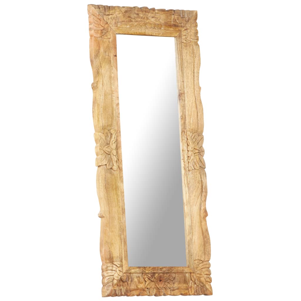 Spiegel 110x50 cm massief mangohout is nu te koop bij PeponiXL, paradijselijk wonen!