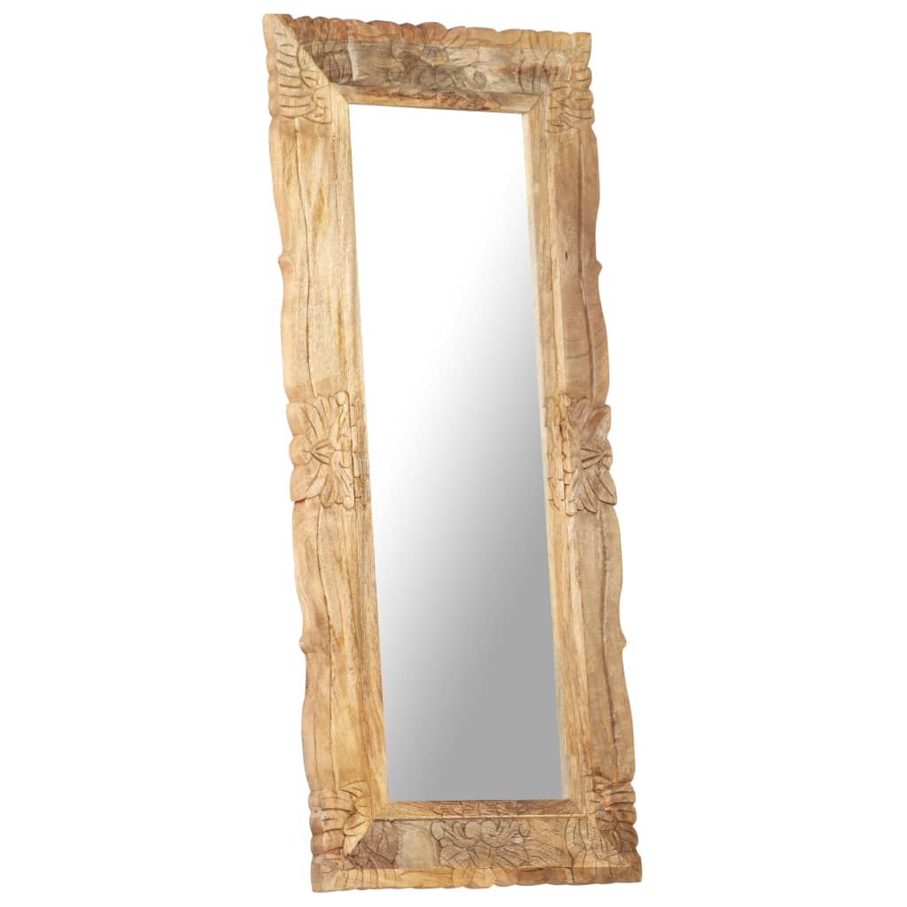 Spiegel 110x50 cm massief mangohout is nu te koop bij PeponiXL, paradijselijk wonen!