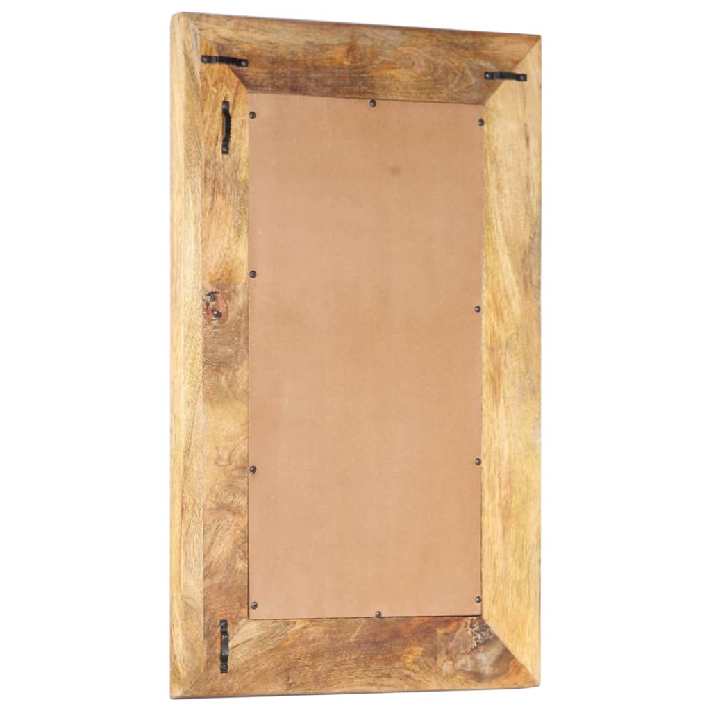 Spiegel handgesneden 80x50x2,6 cm massief mangohout is nu te koop bij PeponiXL, paradijselijk wonen!