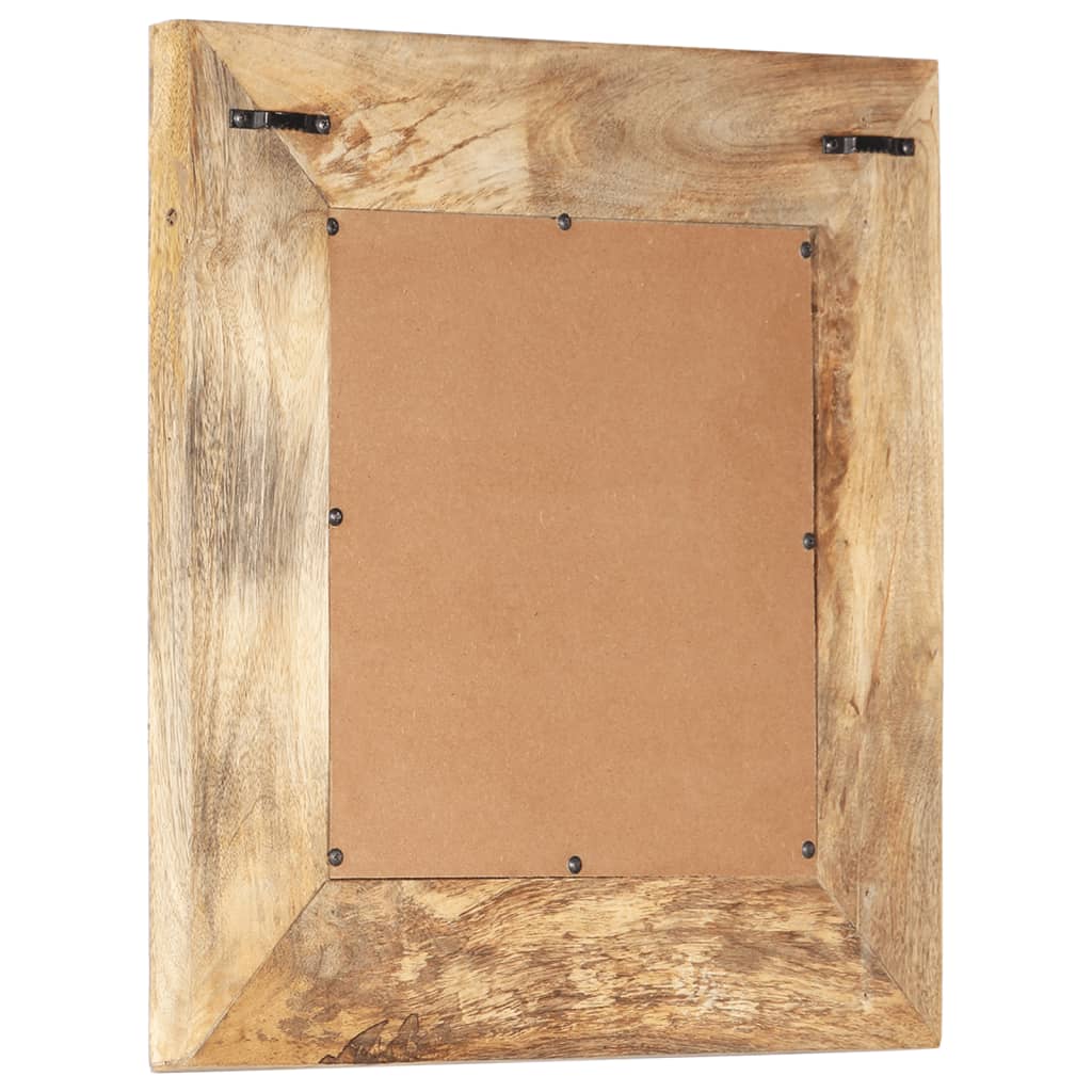 Spiegel handgesneden 50x50x2,5 cm massief mangohout is nu te koop bij PeponiXL, paradijselijk wonen!