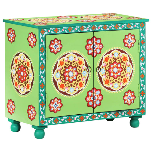 Dressoir handgeschilderd 70x35x60 cm mangohout meerkleurig is nu te koop bij PeponiXL, paradijselijk wonen!