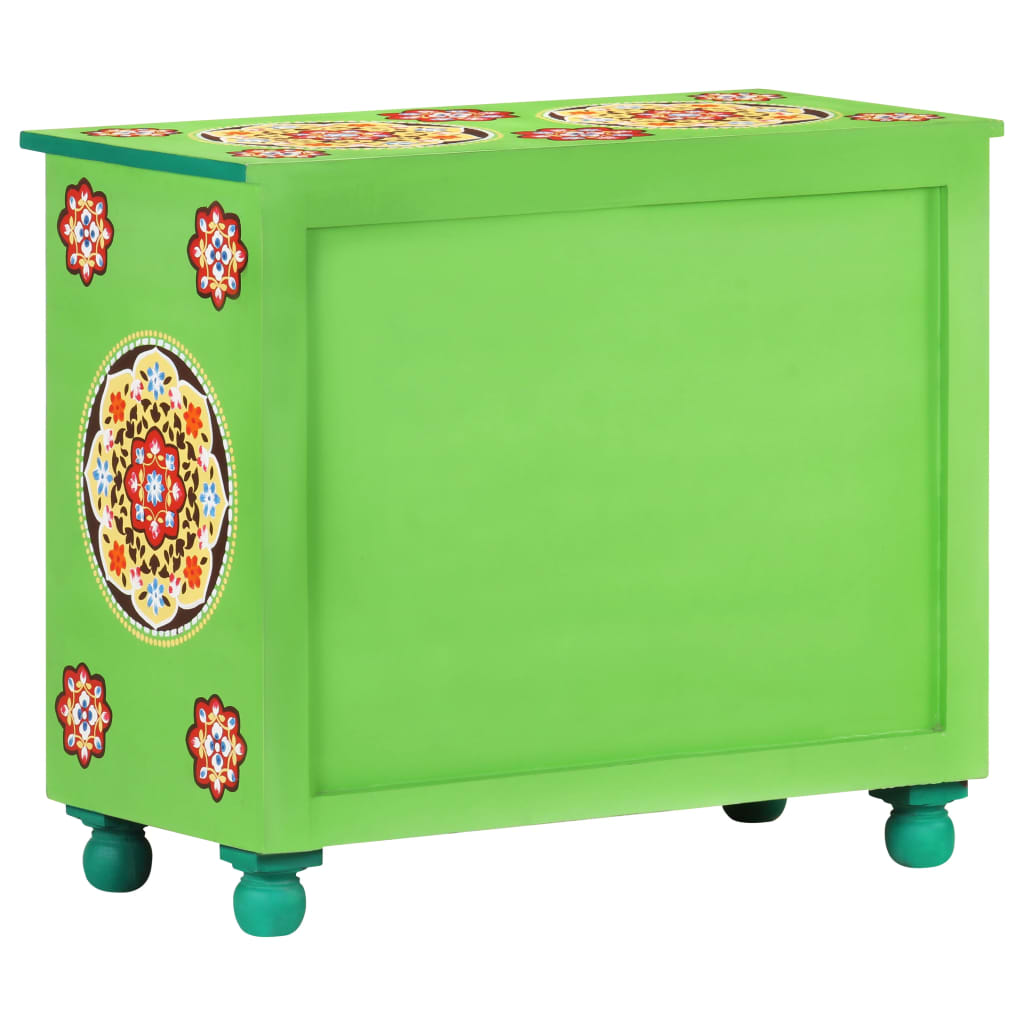 Dressoir handgeschilderd 70x35x60 cm mangohout meerkleurig is nu te koop bij PeponiXL, paradijselijk wonen!