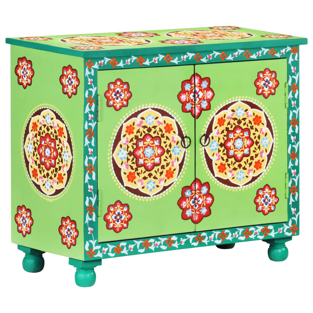 Dressoir handgeschilderd 70x35x60 cm mangohout meerkleurig is nu te koop bij PeponiXL, paradijselijk wonen!