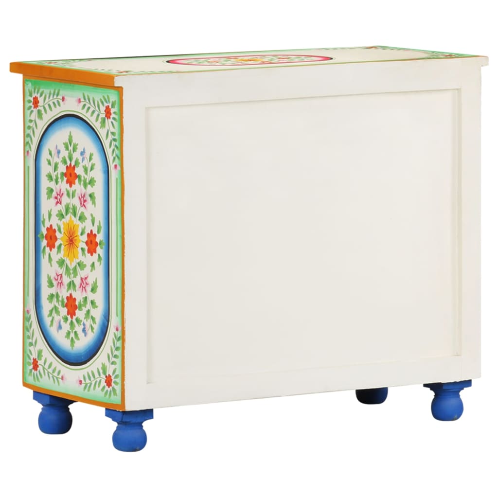 Dressoir handgeschilderd 70x35x60 cm massief mangohout is nu te koop bij PeponiXL, paradijselijk wonen!