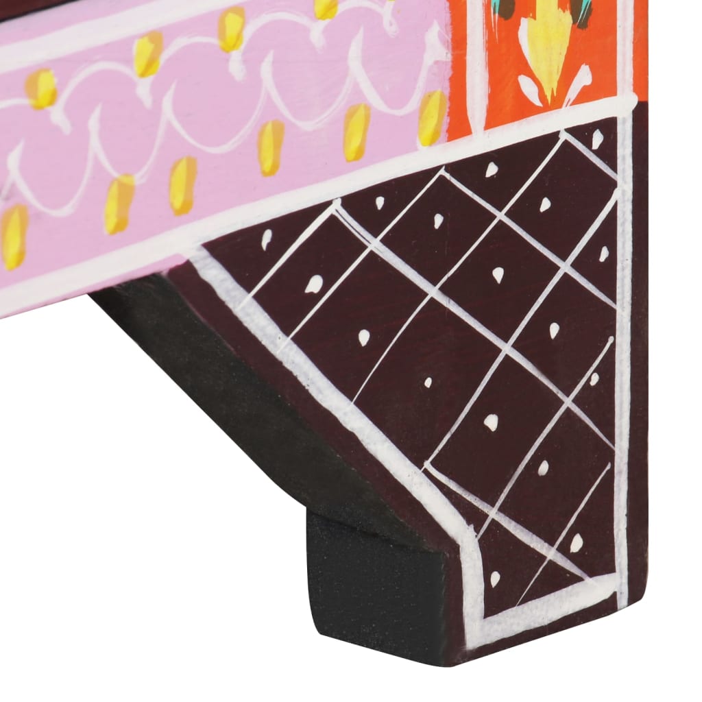 Nachtkastje handgeschilderd 40x30x50 cm massief mangohout is nu te koop bij PeponiXL, paradijselijk wonen!