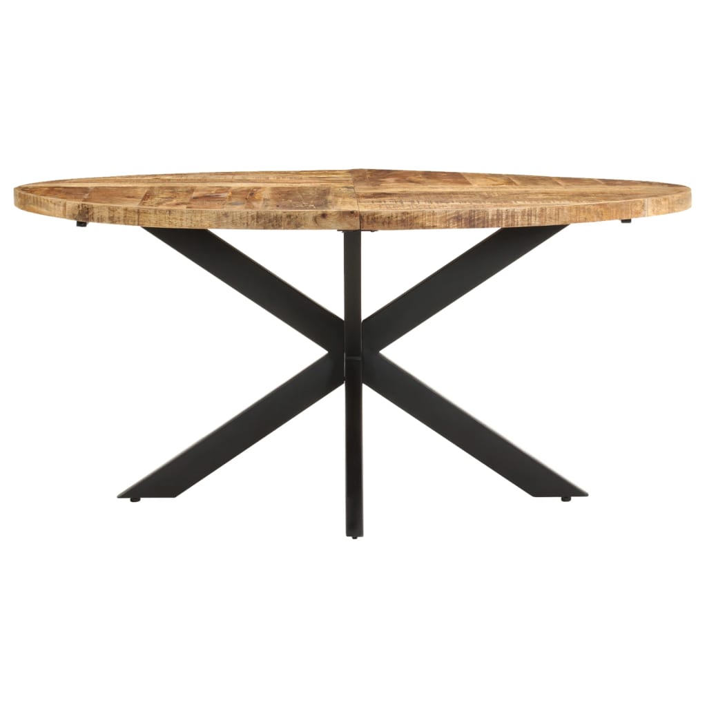Eettafel 160x90x75 cm ruw mangohout is nu te koop bij PeponiXL, paradijselijk wonen!