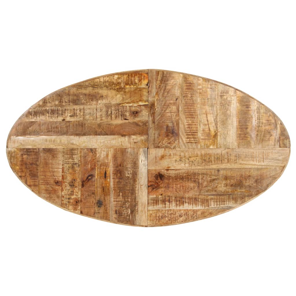 Eettafel 160x90x75 cm ruw mangohout is nu te koop bij PeponiXL, paradijselijk wonen!