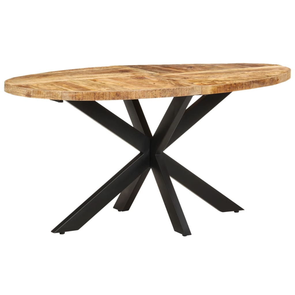 Eettafel 160x90x75 cm ruw mangohout is nu te koop bij PeponiXL, paradijselijk wonen!