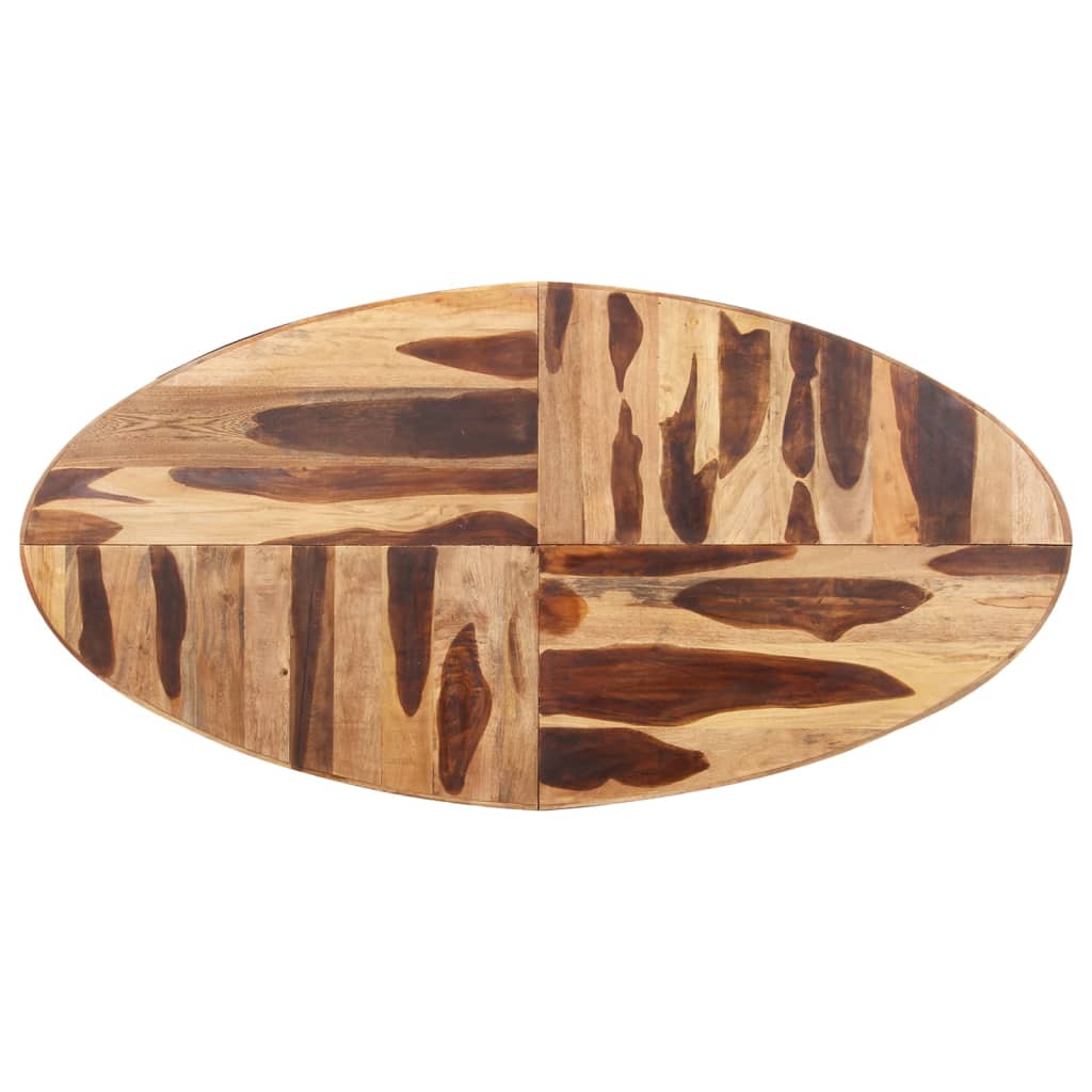 Eettafel ovaal 200x100x75 cm acaciahout met acacia afwerking is nu te koop bij PeponiXL, paradijselijk wonen!