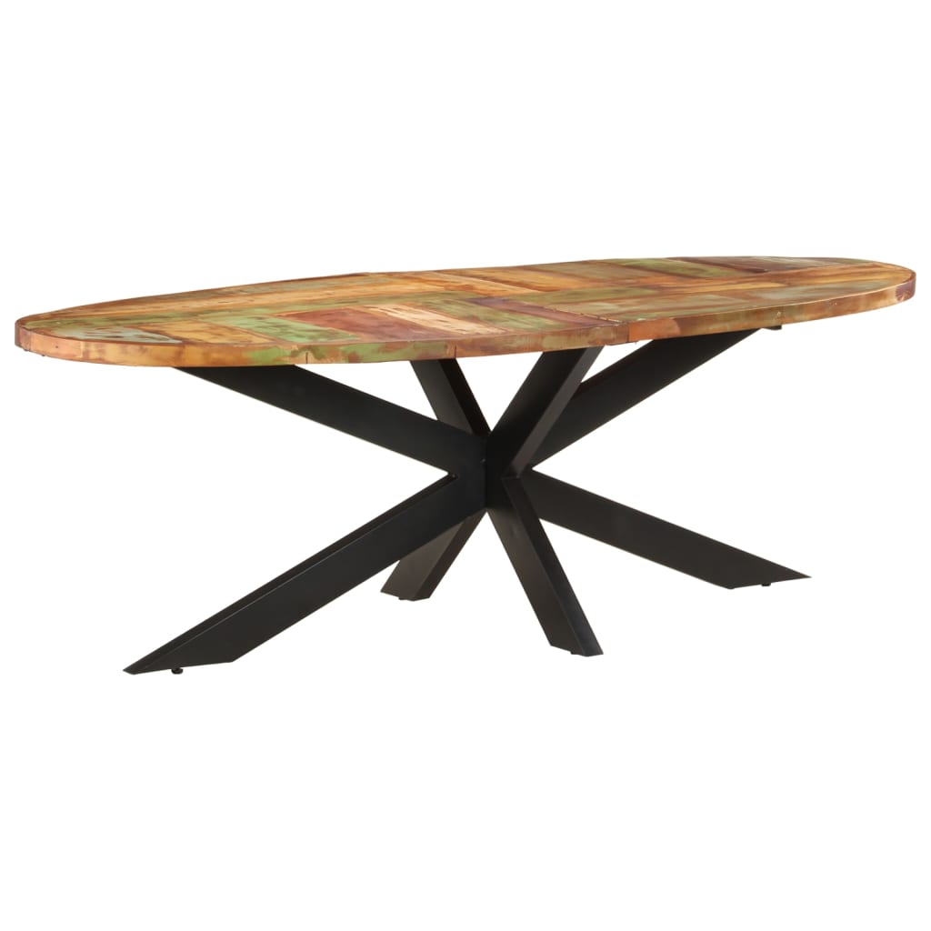Eettafel 240x100x75 cm massief gerecycled hout is nu te koop bij PeponiXL, paradijselijk wonen!