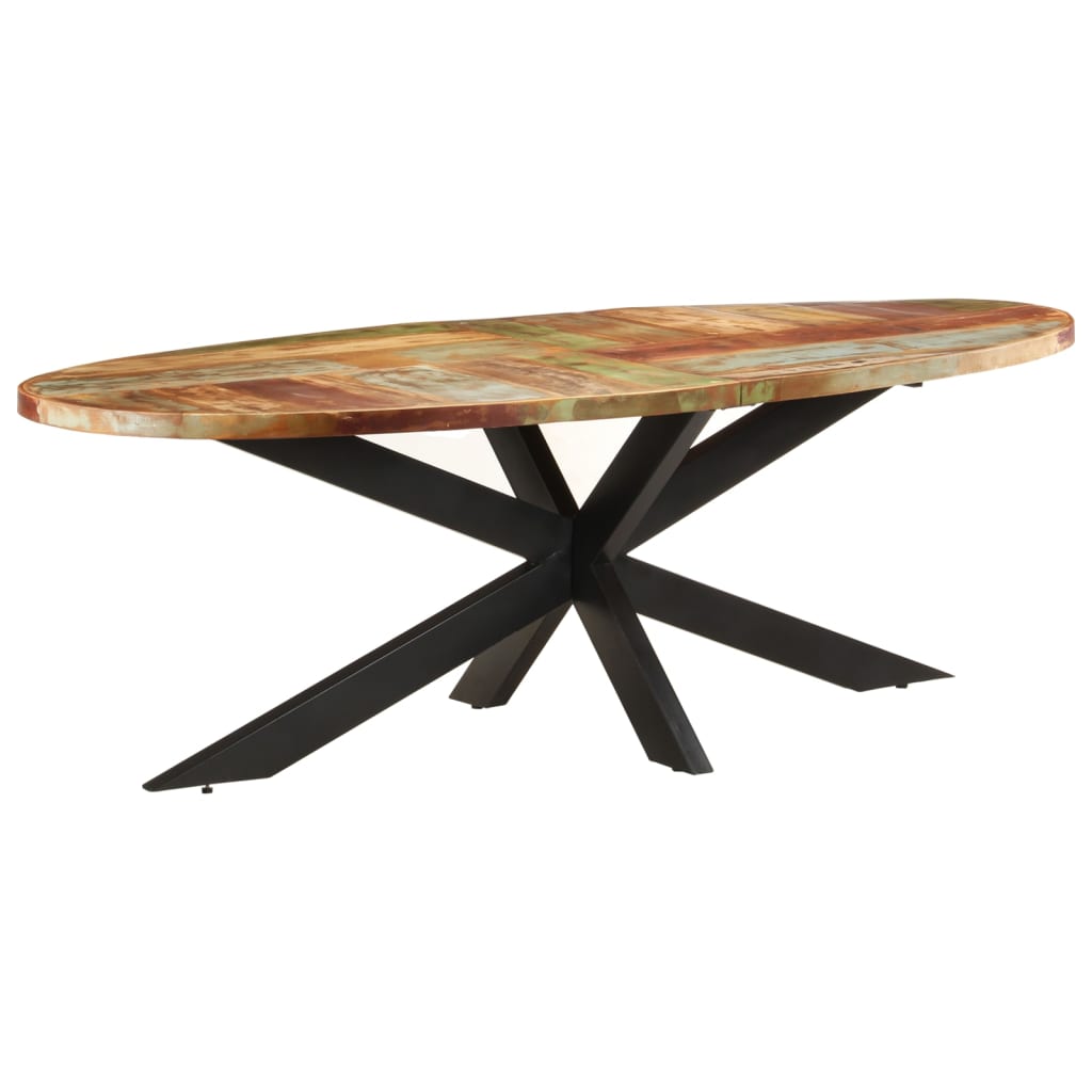 Eettafel 240x100x75 cm massief gerecycled hout is nu te koop bij PeponiXL, paradijselijk wonen!