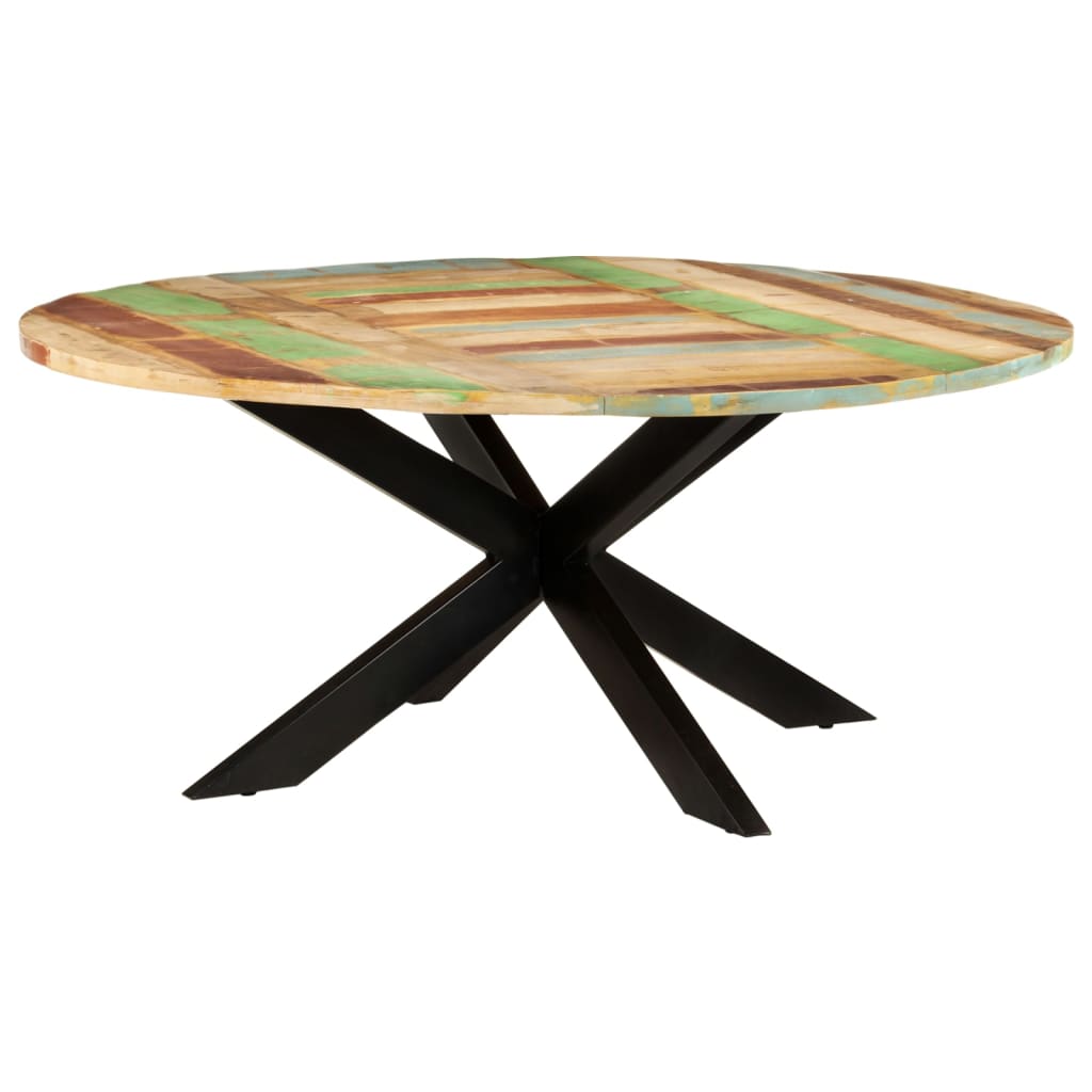 Eettafel rond 175x75 cm massief gerecycled hout is nu te koop bij PeponiXL, paradijselijk wonen!