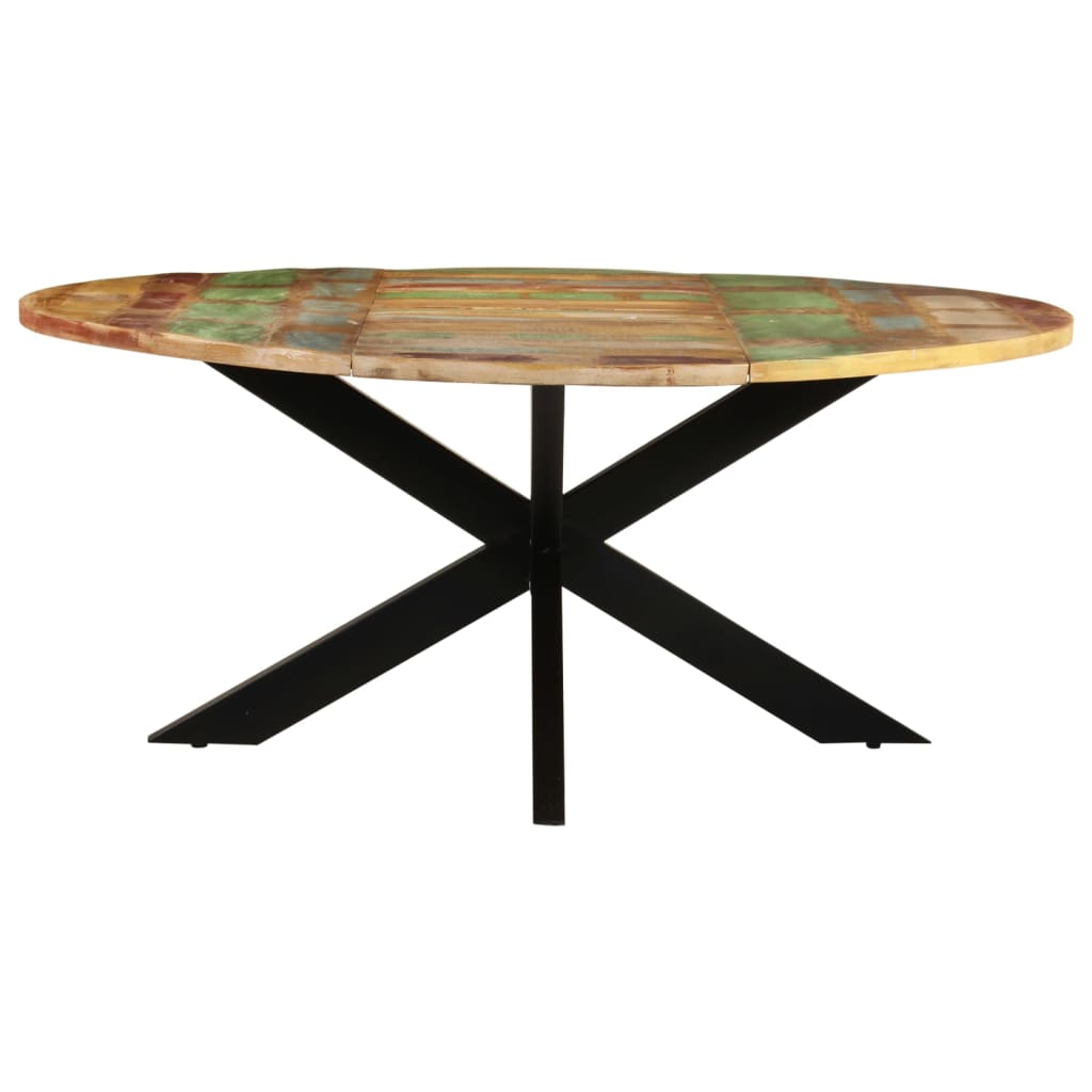 Eettafel rond 175x75 cm massief gerecycled hout is nu te koop bij PeponiXL, paradijselijk wonen!