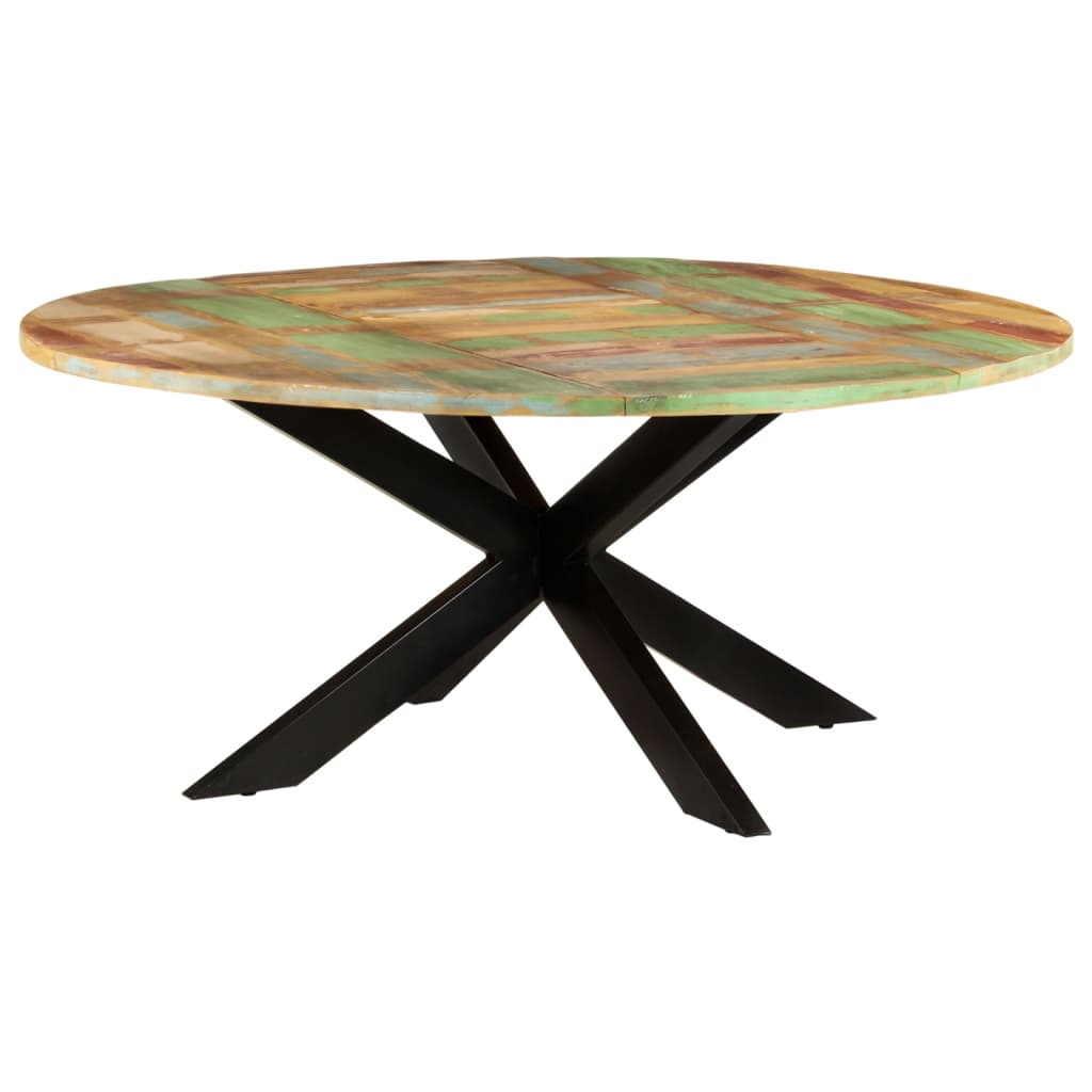 Eettafel rond 175x75 cm massief gerecycled hout is nu te koop bij PeponiXL, paradijselijk wonen!