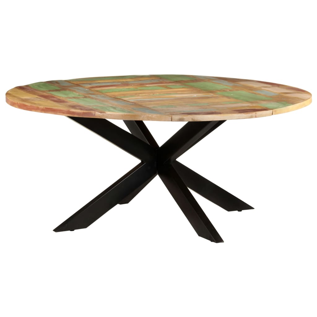 Eettafel rond 175x75 cm massief gerecycled hout is nu te koop bij PeponiXL, paradijselijk wonen!