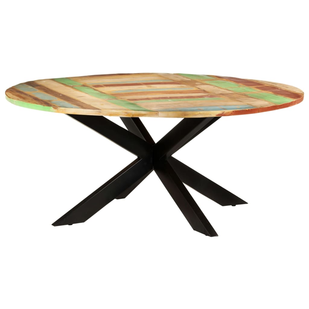 Eettafel rond 175x75 cm massief gerecycled hout is nu te koop bij PeponiXL, paradijselijk wonen!