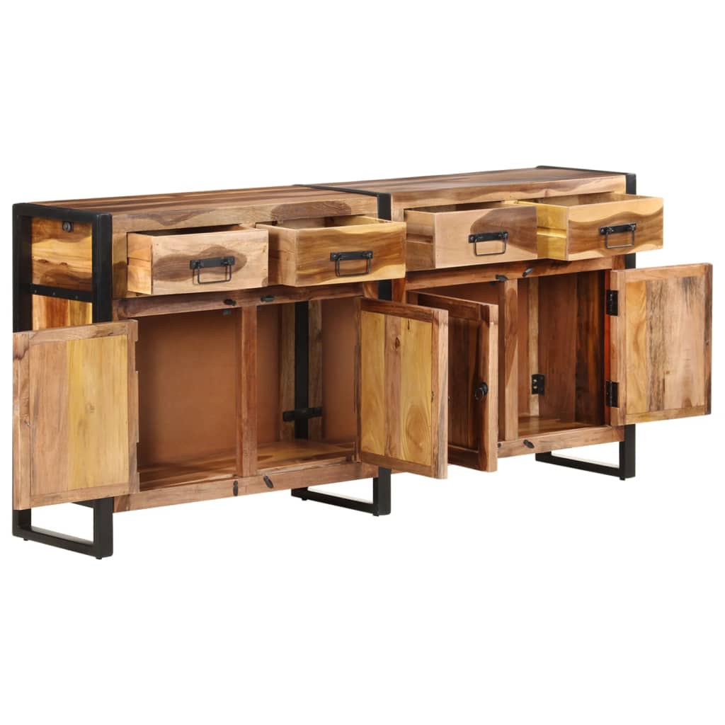 Dressoir 172x35x80 cm acaciahout met honingkleurige afwerking is nu te koop bij PeponiXL, paradijselijk wonen!