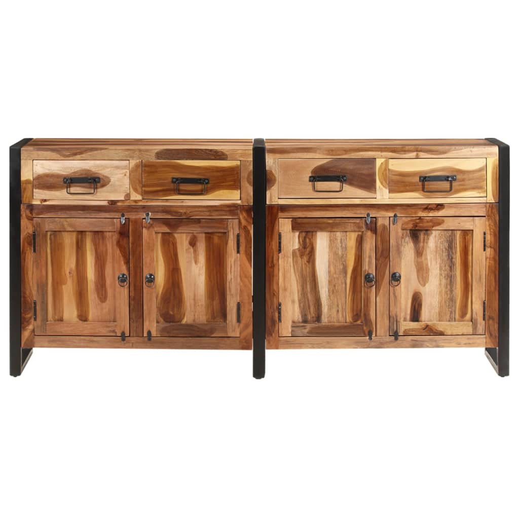 Dressoir 172x35x80 cm acaciahout met honingkleurige afwerking is nu te koop bij PeponiXL, paradijselijk wonen!