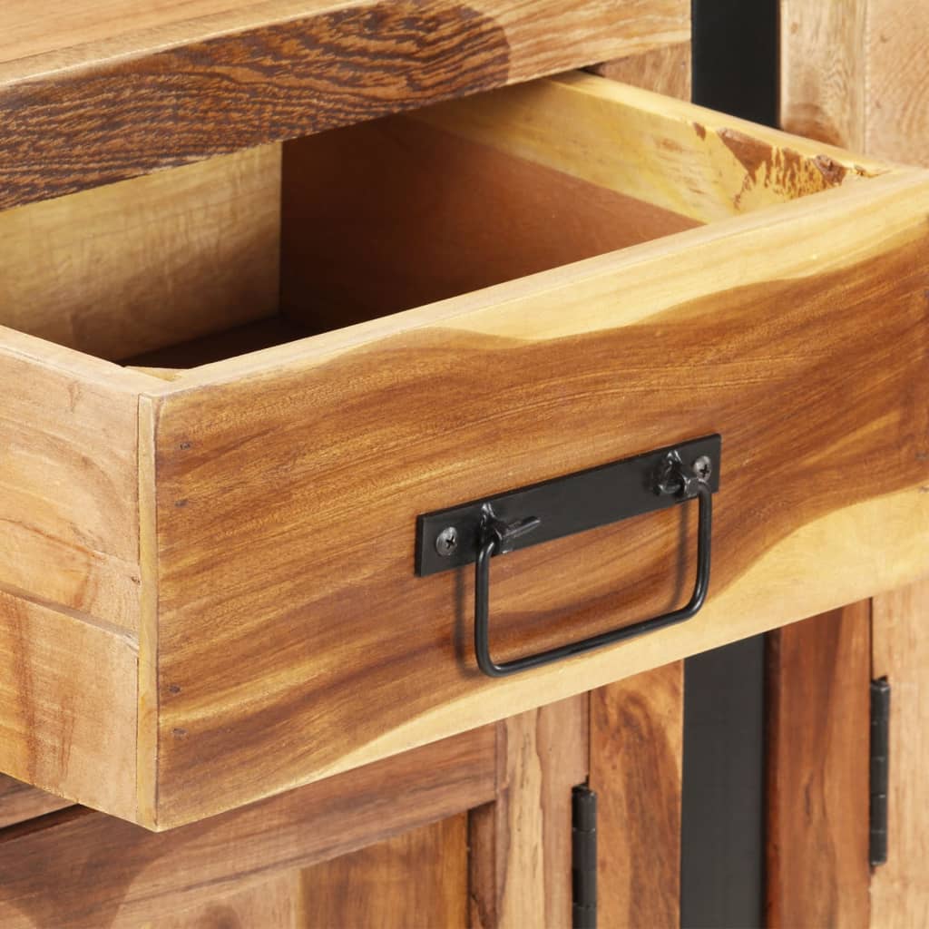 Dressoir 172x35x80 cm acaciahout met honingkleurige afwerking is nu te koop bij PeponiXL, paradijselijk wonen!