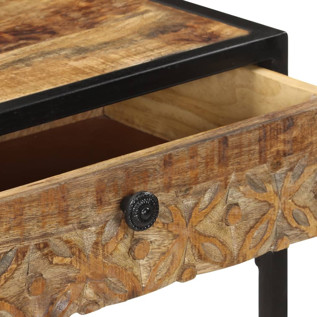 Wandtafel 100x35x75 cm massief mangohout is nu te koop bij PeponiXL, paradijselijk wonen!