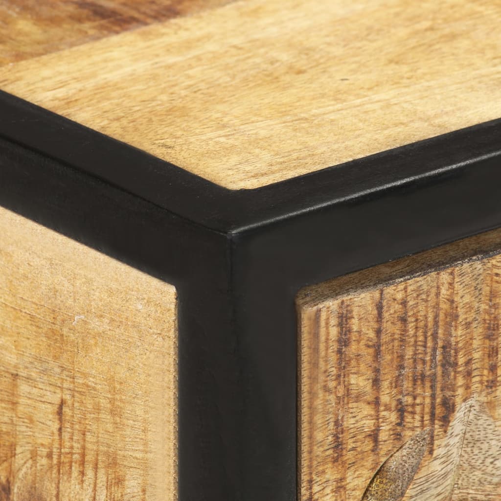 Wandtafel 100x35x75 cm massief mangohout is nu te koop bij PeponiXL, paradijselijk wonen!