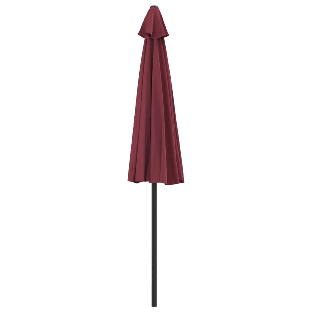 Balkonparasol half aluminium paal 270x144x222 cm bordeauxrood is nu te koop bij PeponiXL, paradijselijk wonen!