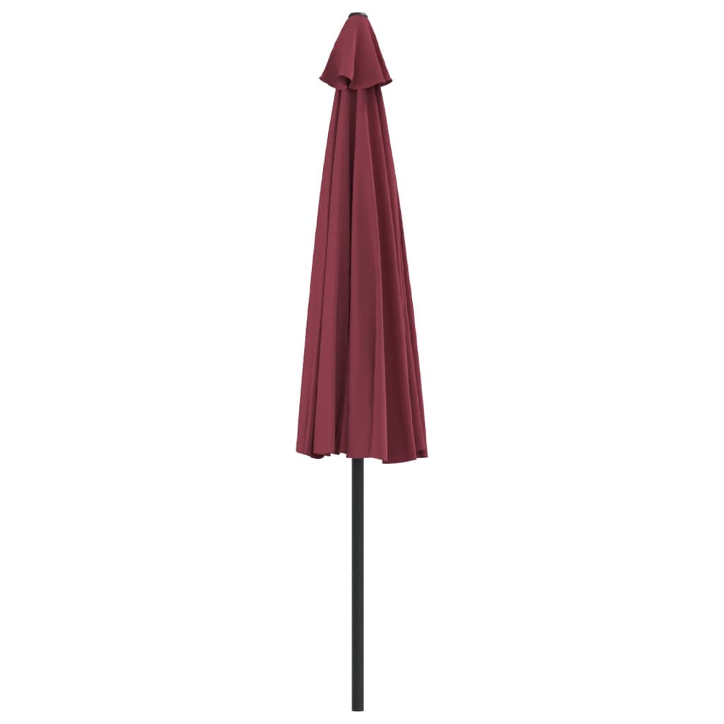 Balkonparasol half aluminium paal 300x155x223 cm bordeauxrood is nu te koop bij PeponiXL, paradijselijk wonen!