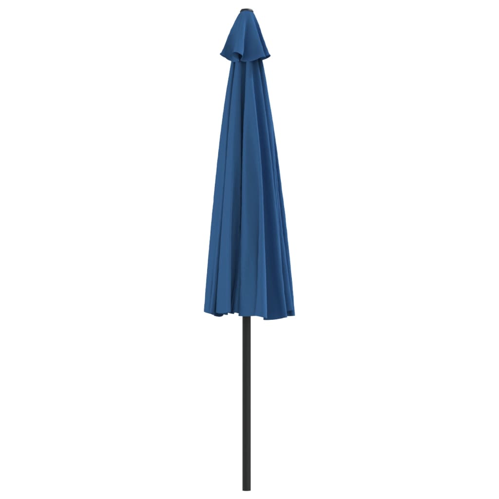Balkonparasol half met aluminium paal 300x155x223 cm blauw is nu te koop bij PeponiXL, paradijselijk wonen!
