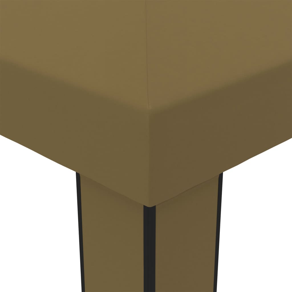 Prieel met dubbel dak 180 g/m² 3x6 m taupe is nu te koop bij PeponiXL, paradijselijk wonen!