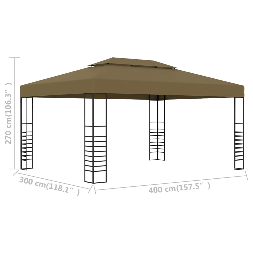 Prieel 180 g/m² 3x4 m taupe is nu te koop bij PeponiXL, paradijselijk wonen!