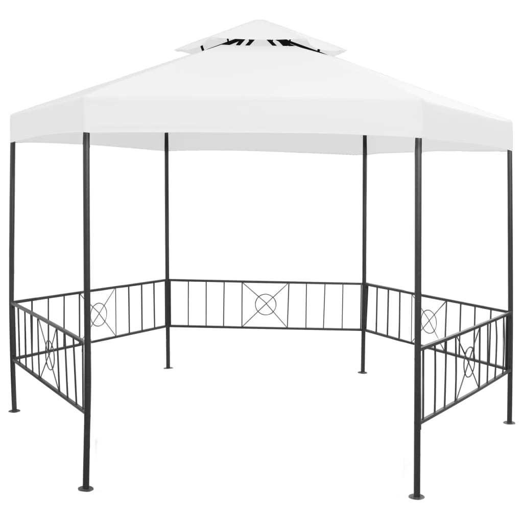 Tuinprieel 180 g/m² 323x275x265 cm wit