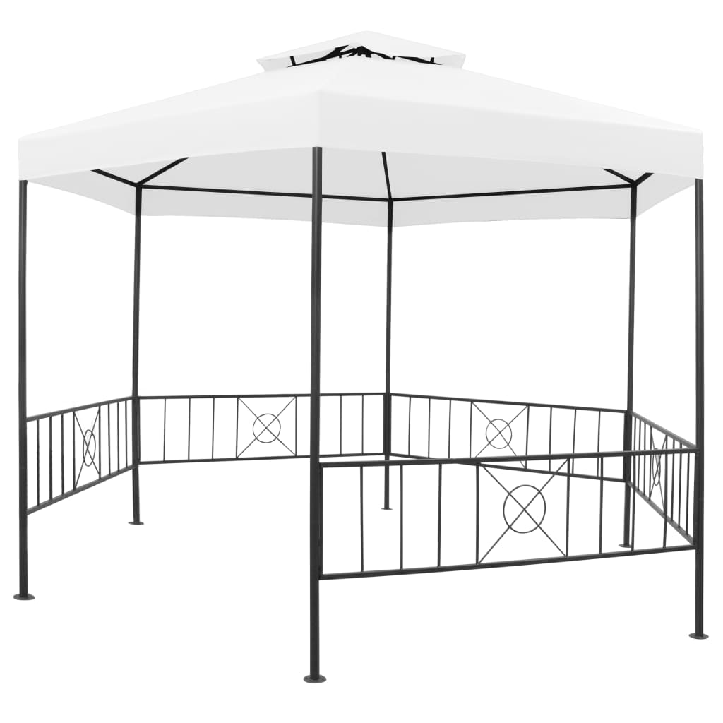 Tuinprieel 180 g/m² 323x275x265 cm wit