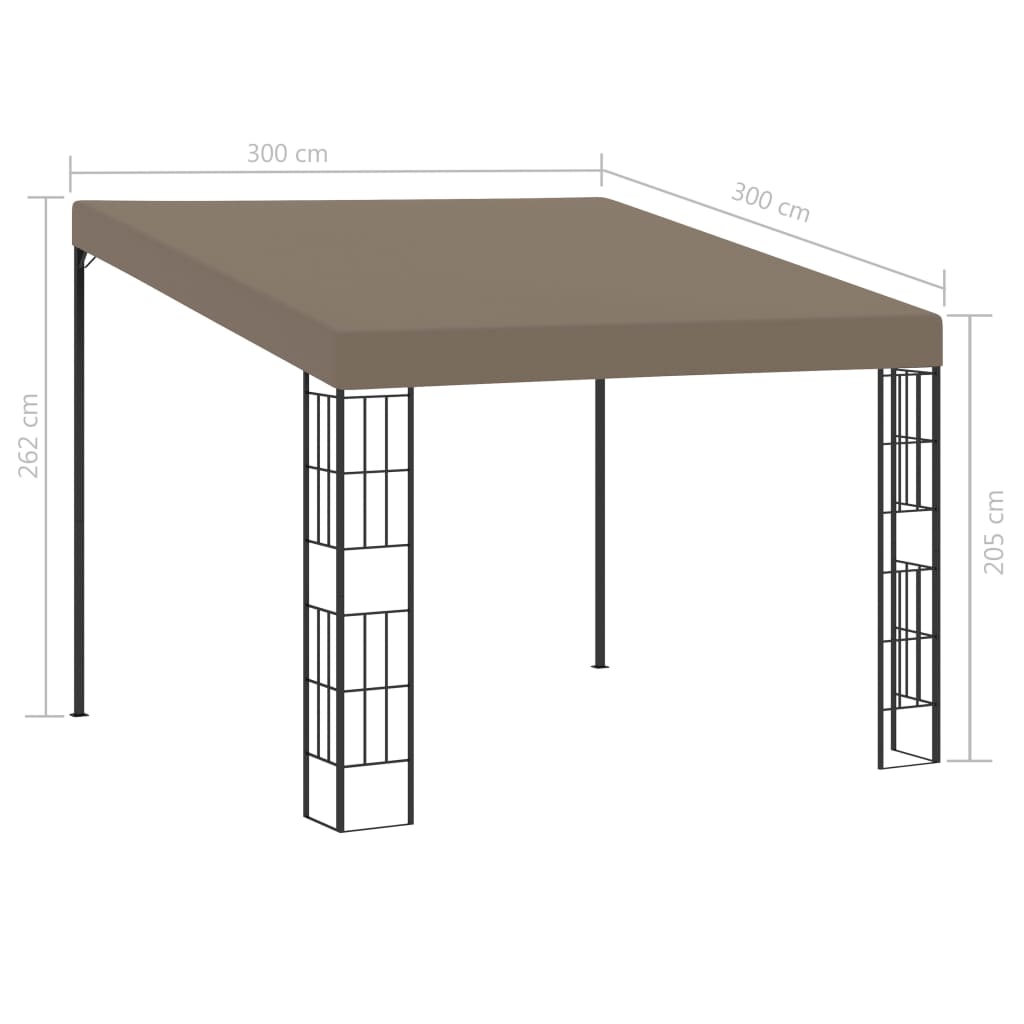 Wandprieel 3x3 m stof taupe is nu te koop bij PeponiXL, paradijselijk wonen!