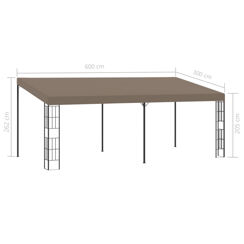 Wandprieel 6x3 m stof taupe is nu te koop bij PeponiXL, paradijselijk wonen!