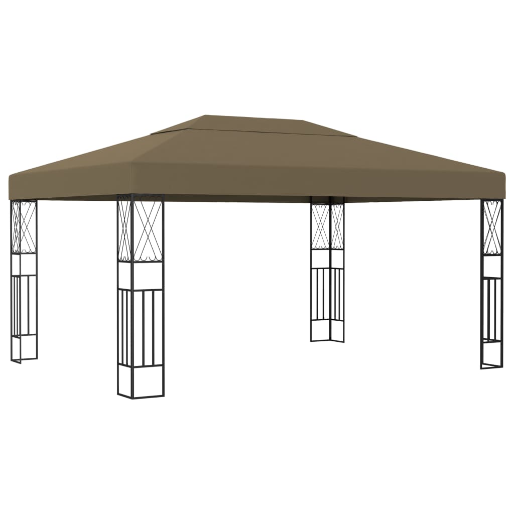 Prieel 3x4 m stof taupe is nu te koop bij PeponiXL, paradijselijk wonen!