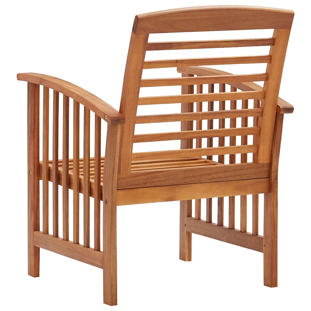 Tuinstoelen 2 st massief acaciahout is nu te koop bij PeponiXL, paradijselijk wonen!