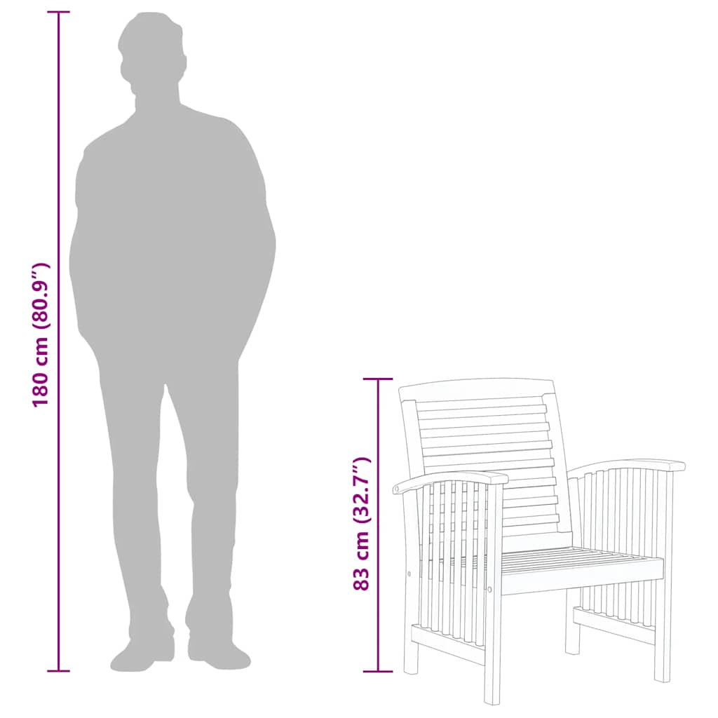 Tuinstoelen 2 st massief acaciahout is nu te koop bij PeponiXL, paradijselijk wonen!
