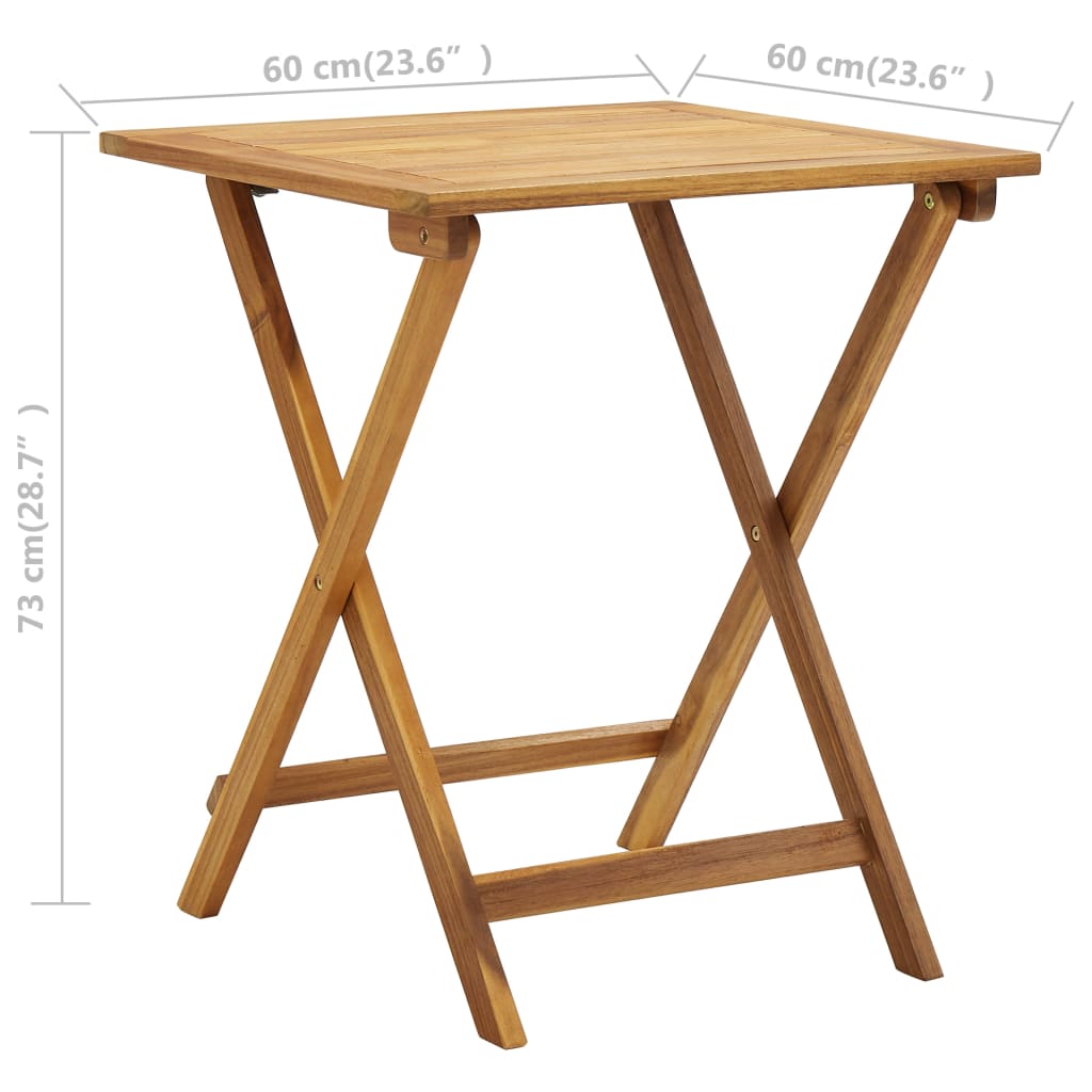 3-delige Bistroset inklapbaar met kussens massief acaciahout is nu te koop bij PeponiXL, paradijselijk wonen!