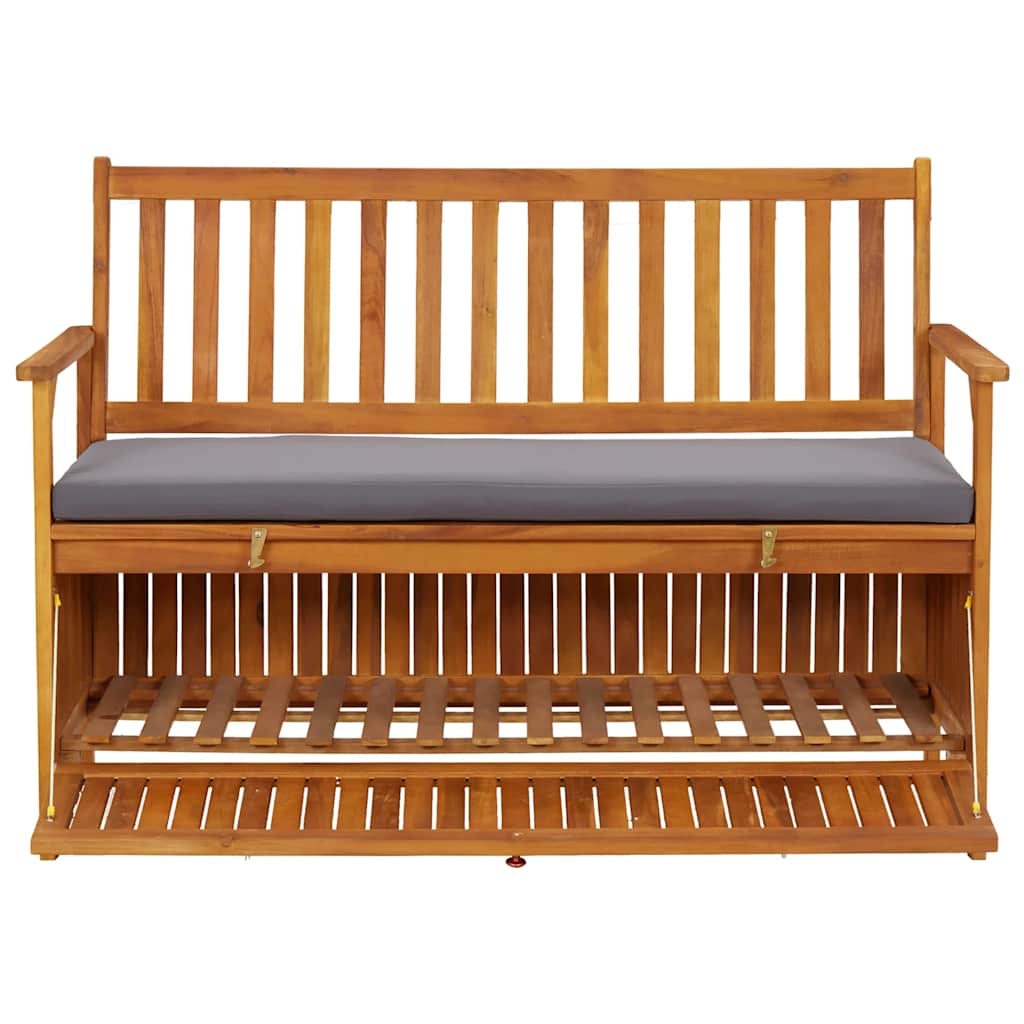 Tuinopbergbank 120 cm massief acaciahout is nu te koop bij PeponiXL, paradijselijk wonen!