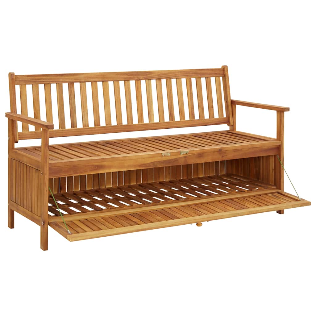 Tuinopbergbank 148 cm massief acaciahout is nu te koop bij PeponiXL, paradijselijk wonen!