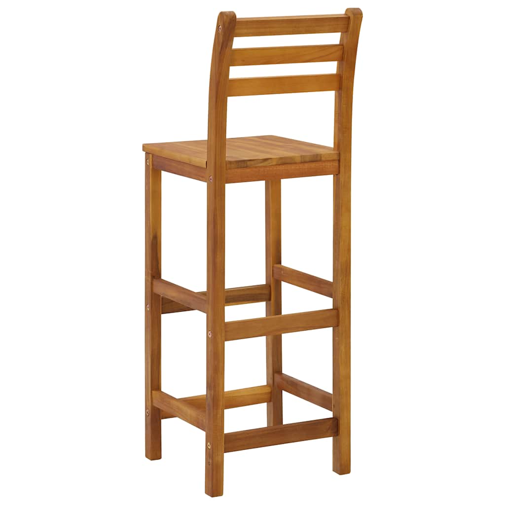 Barkrukken 4 st massief acaciahout is nu te koop bij PeponiXL, paradijselijk wonen!