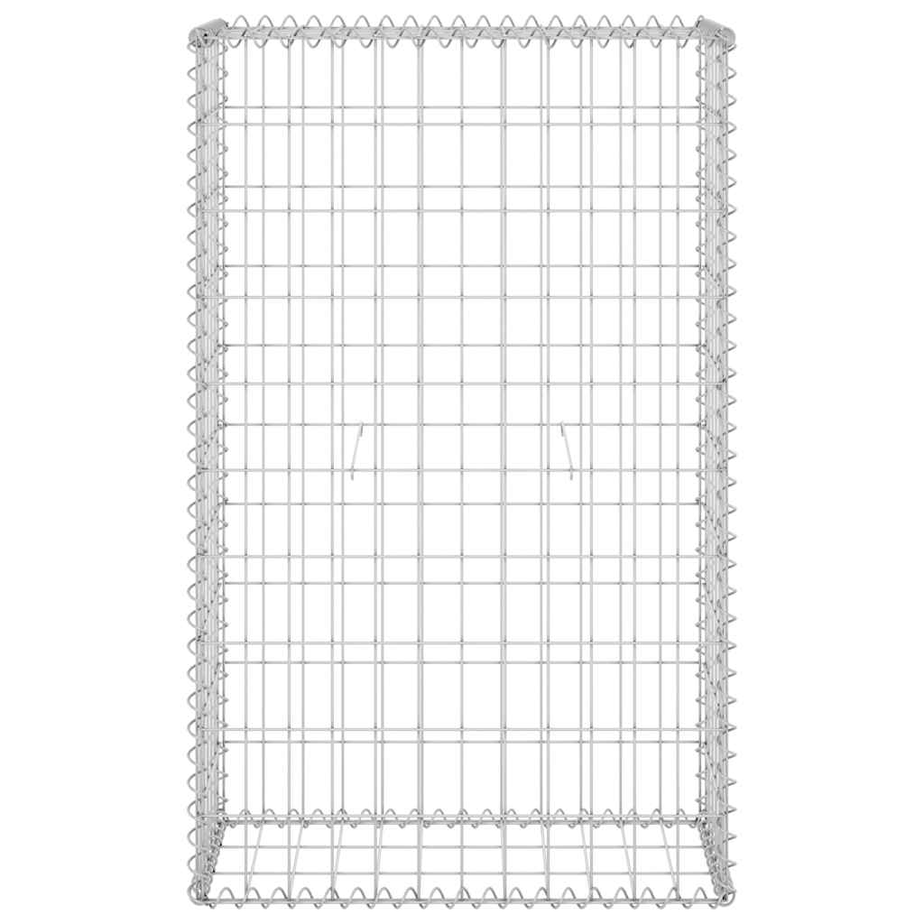 Schanskorfmuur met deksels 60x30x100 cm gegalvaniseerd staal is nu te koop bij PeponiXL, paradijselijk wonen!